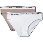 Calvin Klein 2 Pack Girls Bikini Briefs Icon Cotton Stretch