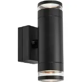 Markslöjd Luno Fasadlampa Svart Dubbel