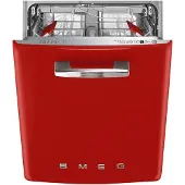 Smeg 50s Style Diskmaskin Med Tredje Hylla 13 Antal Platsinställningar