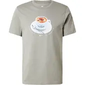 Nike T-shirt 'CAFE SWOOSH MUG' blå / karamell / oliv / vit