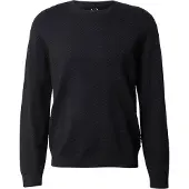 Armani Exchange för män. XM002435AF10454FB428 Teknisk marinblå tröja (L), Casual, Viskos, Marino