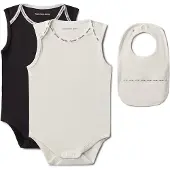 Calvin Klein Newborn Bodysuit And Bib Giftpack
