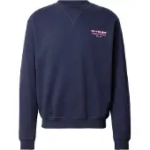 Woodbird Sweatshirt 'Cane Wok' mörkblå / pitaya