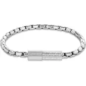 Calvin Klein Stainless Steel Barrel Link Bracelet