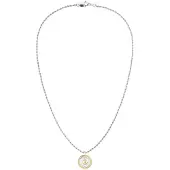 Tommy Hilfiger Gold Plated Nautical Pendant Rope Chain Necklace