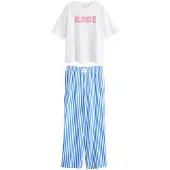 Next Pyjamas blå / rosa / vit
