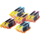 Inkclub Multipack, 10 bläckpatroner, 2x(C/M/Y/PC/PM)