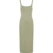 Urban Classics Basic Long Cotton Jersey ärmlös Klänning