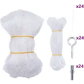 vidaXL Katnät transparent 12x3 m nylon