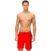 Superdry för män. M3010238A Klassisk röd baddräkt (M), Strandkläder, Återvunnen polyester, Hållbar
