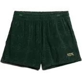 Superdry för kvinnor. W7110459A Country Club lockiga stickade shorts grön (36), Casual, Bomull
