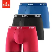 BOSS för män. 50475282 Förpackning med 3 logo-boxershorts svart, blå, röd (M), Hemkläder, Bomull