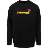 Merchcode Sweatshirt 'Christmas Dog' blandade färger / svart