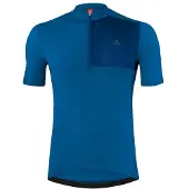 Löffler Skys Block Mid Half Zip Korta ärmar Cykeltröja
