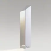Marset LED pollare Domus, dimbar, Vitt / opal, Aluminium / grå / zink, Design, LED-utomhuslampa