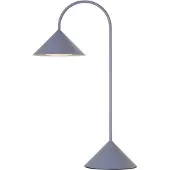 Frandsen LED-batteridriven bordslampa Grasp, ljusblå, höjd 47 cm dimbar, Blå, Metall, Design