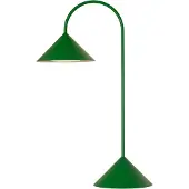 Frandsen LED-batteridriven bordslampa Grasp, grön, höjd 47 cm dimbar, Grön, Metall, Design