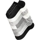 Next Sockor ljusgrå / svart / vit