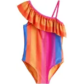 Next Baddräkt marinblå / lavendel / mörkorange / fuchsia