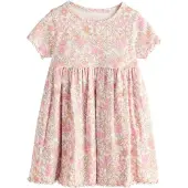 Next Klänning beige / ecru / brun / rosa