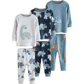 Next Pyjamas marinblå / duvblå / brun / ljusgrå