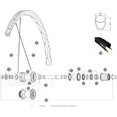 Mavic Ksyrium Disc 2018 Bakre Högra Ekrar 12 Enheter