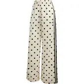 Adidas Originals Satin Polka Dots Wide Leg Byxor, storlek X-Small