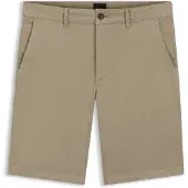 BOSS Slim-fit shorts in stretch-cotton twill