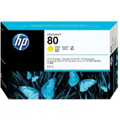HP 80 Bläckpatron Gul
