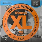 Daddario EJ22 Electric Guitar Strings Jazz Light 13-56