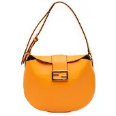 Fendi Begagnad liten lädercroissant-hobo bag