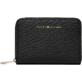Tommy Hilfiger Metallic Logo Zip Around Textured Wallet