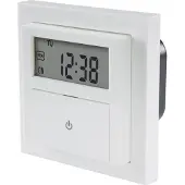 Sygonix SY-4504968 infälld timer digital veckoprogram 1800 W nedräkningsfunktion, inkl. infällningsram, START/STOP-funktion, programmeringsfunktion (SY-4504968)