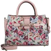 LAURA VITA Ayna-02 Dames Schoudertas mötte Roze Bloemenprint en Verstelbare Bandjes