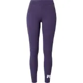 Puma Sportbyxa 'ESS No. 1' mörklila / vit