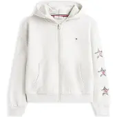 Tommy Hilfiger Sweatjacka gråmelerad / röd / svart / silver