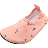 Playshoes Strand-/badsko kräm / royalblå / orange / puder