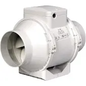 DUKA Ventilation Fläkt EL 125 TT, Ø125 mm, vit