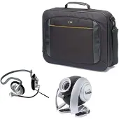 Case Logic Attache 15,4-fodral med webbkamera och headset