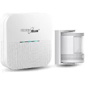 Greenblue GB212 trådlös dörr-/ingångsindikator, rörelsesensor, 52 melodier, vit, 230V, max 8 sensorer