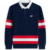 Tommy Hilfiger Back Graphic Long Sleeve Polo Shirt