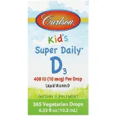 Carlson Labs Kids Super Daily D3, 10 mcg(400Iu), 10.3Ml(0.35 fl oz)