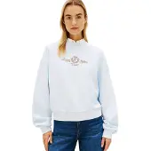 Tommy Hilfiger Crest Embroidery Relaxed Terry Sweatshirt