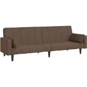 vidaXL Soffa-säng för 2 personer med två kuddar, Dagbädd med ryggstöd, Gästsäng med ben för sovrum och vardagsrum, Modern, 375839