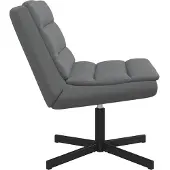 vidaXL Skrivstol Grå 63 x 75 x 76 cm PU