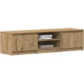 vidaXL Tv-bänk artisan ek 140x40x36 cm konstruerat trä