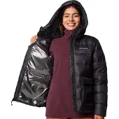 Columbia Sportswear - Jackor dam - Harmony Falls Hooded Down Jacket Black för Unisex - Storlek S - Svart