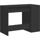 vidaXL Skrivbord svart 102x50x75 cm konstruerat trä