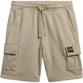 Superdry för män. M7110480A Kort cargo Kontrastsöm beige (S), Casual, Bomull