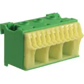Hager KN14E KN14E PE-klämma Flexibel: 5-25 mm² Styvhet: 1.5-25 mm² Antal poler: 14 1 st Grön